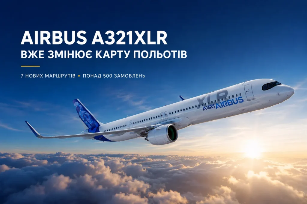 Airbus A321XLR уже змінює карту польотів: сім нових маршрутів і понад 500 замовлень 1 airbus a321xlr 2 2